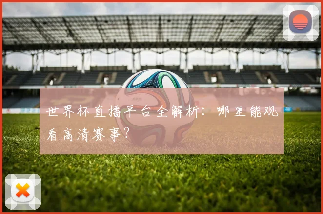 世界杯直播平台全解析：哪里能观看高清赛事？